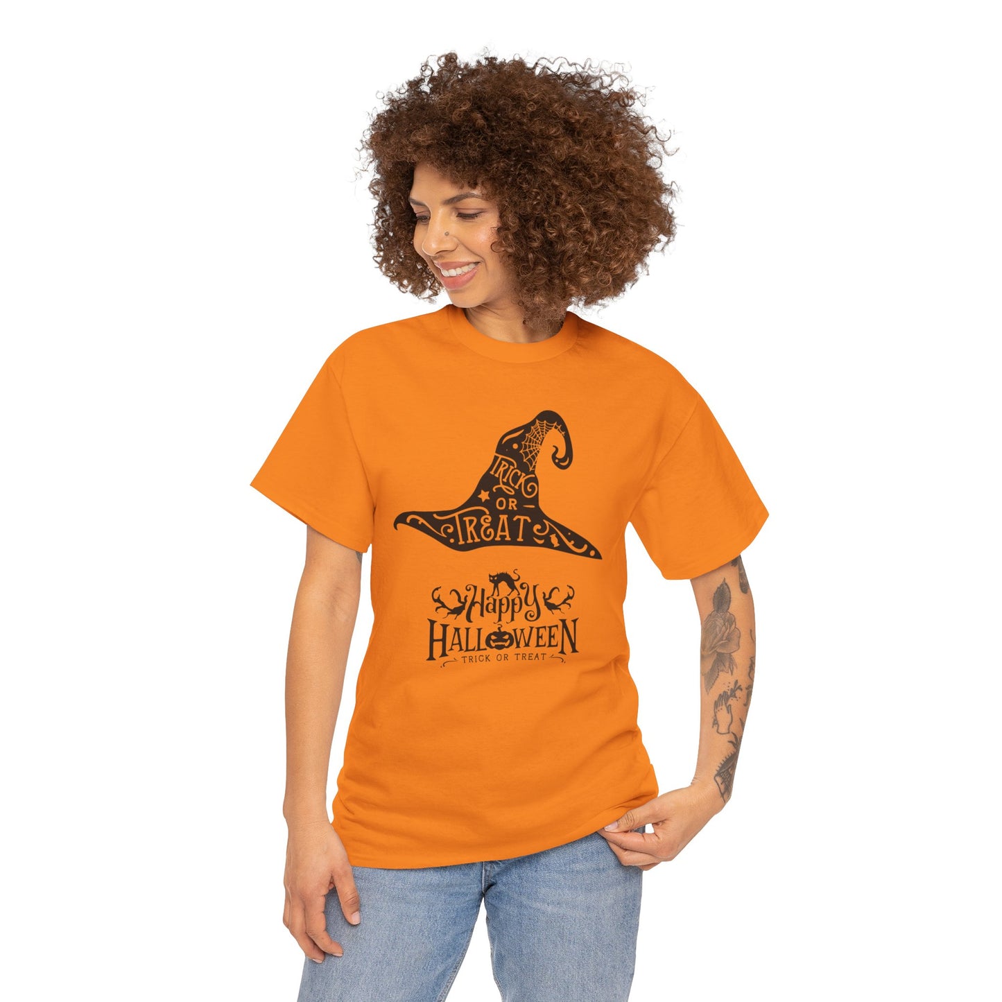 Happy Halloween Unisex Heavy Cotton Tee