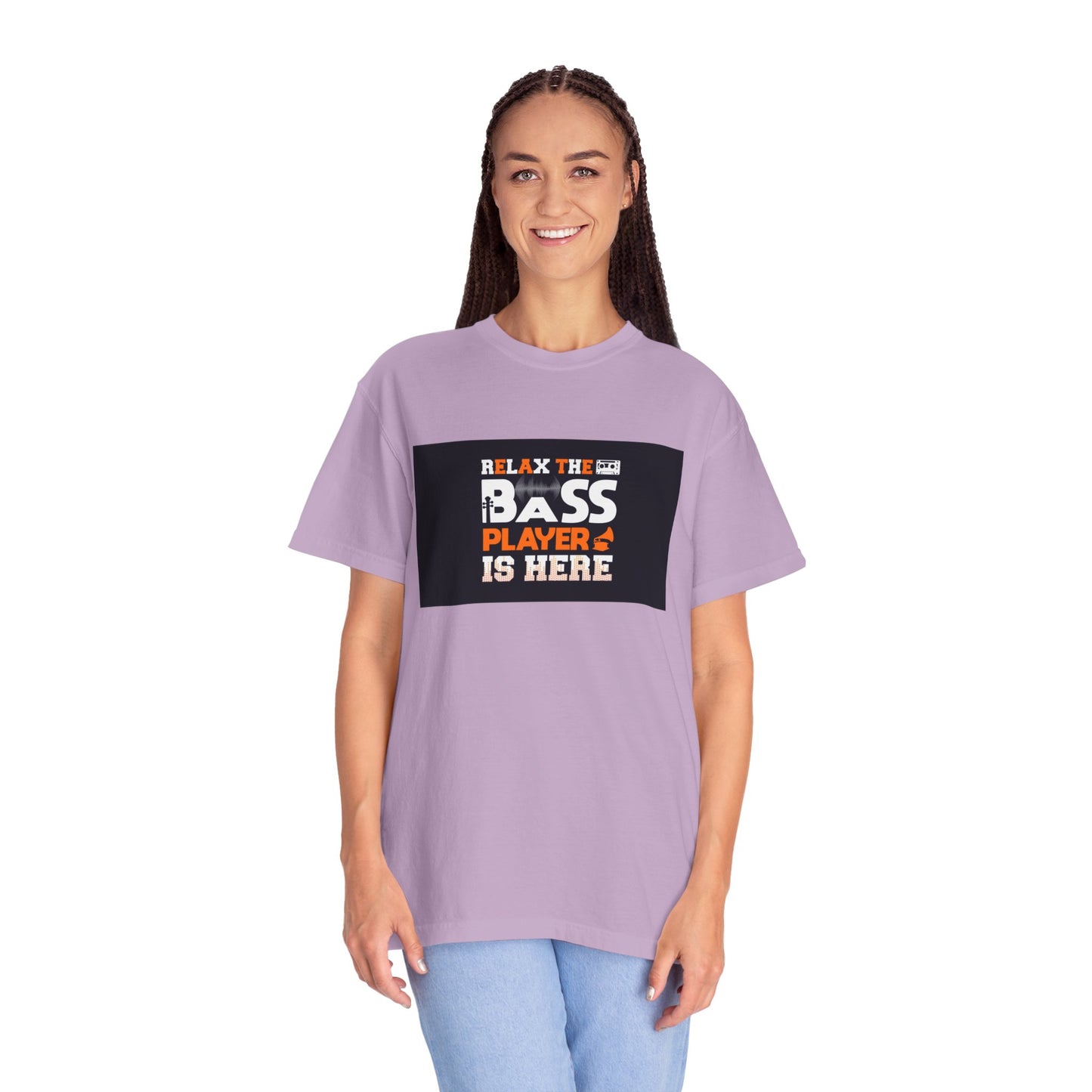 Bass player is here Unisex Garment-Dyed T-shirt