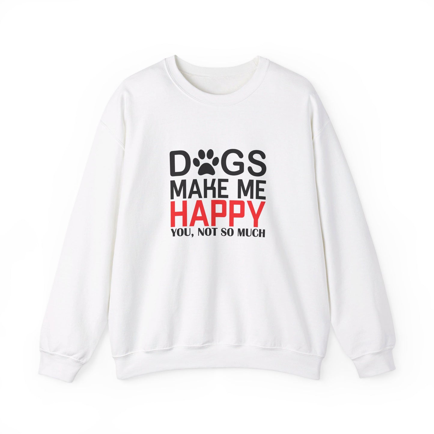 Dogs make me Happy Unisex Heavy Blend™ Crewneck Sweatshirt