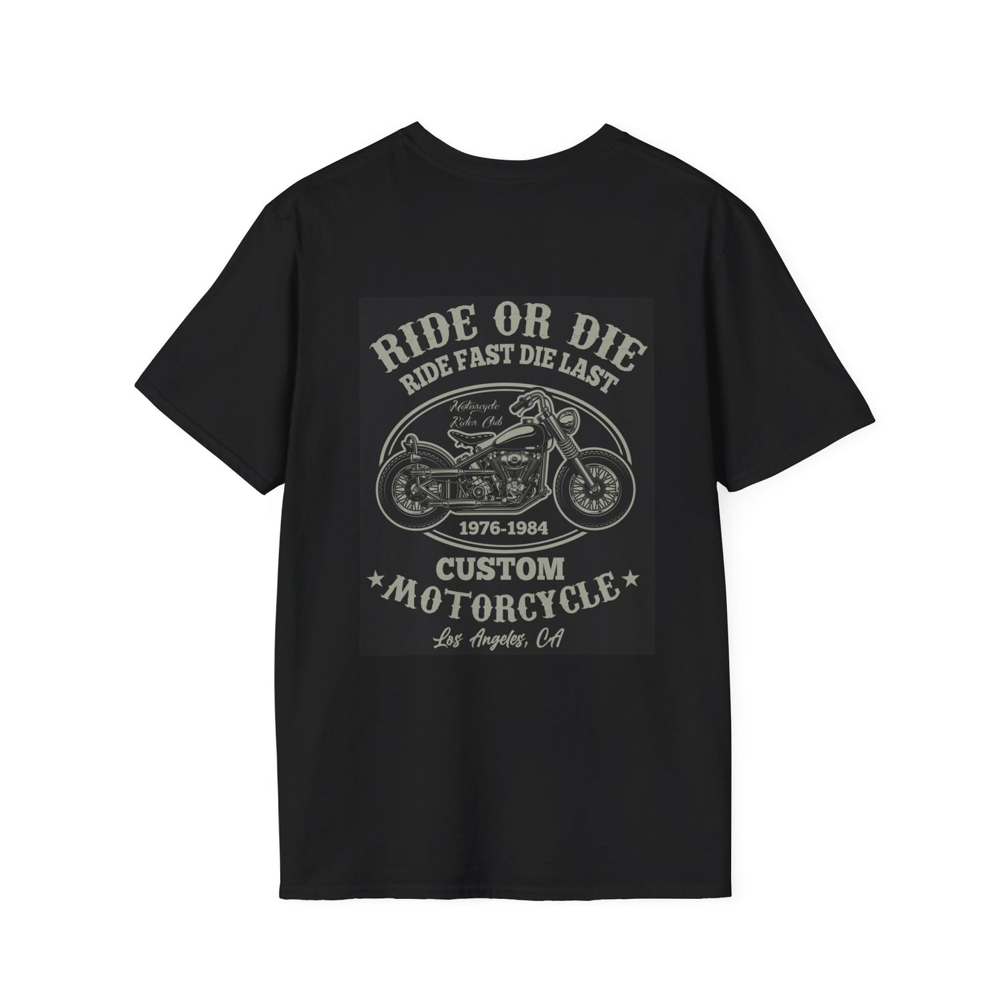 Chopper Motorcycle Unisex Softstyle T-Shirt