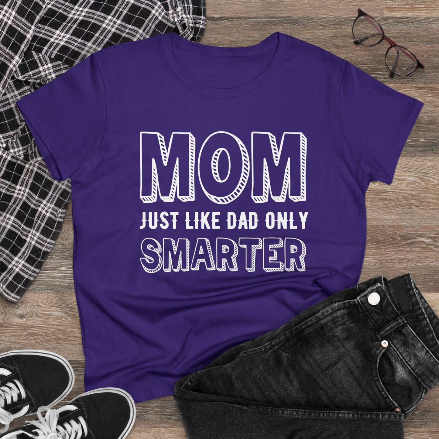 Smarter Mom Women's Midweight Cotton Tee