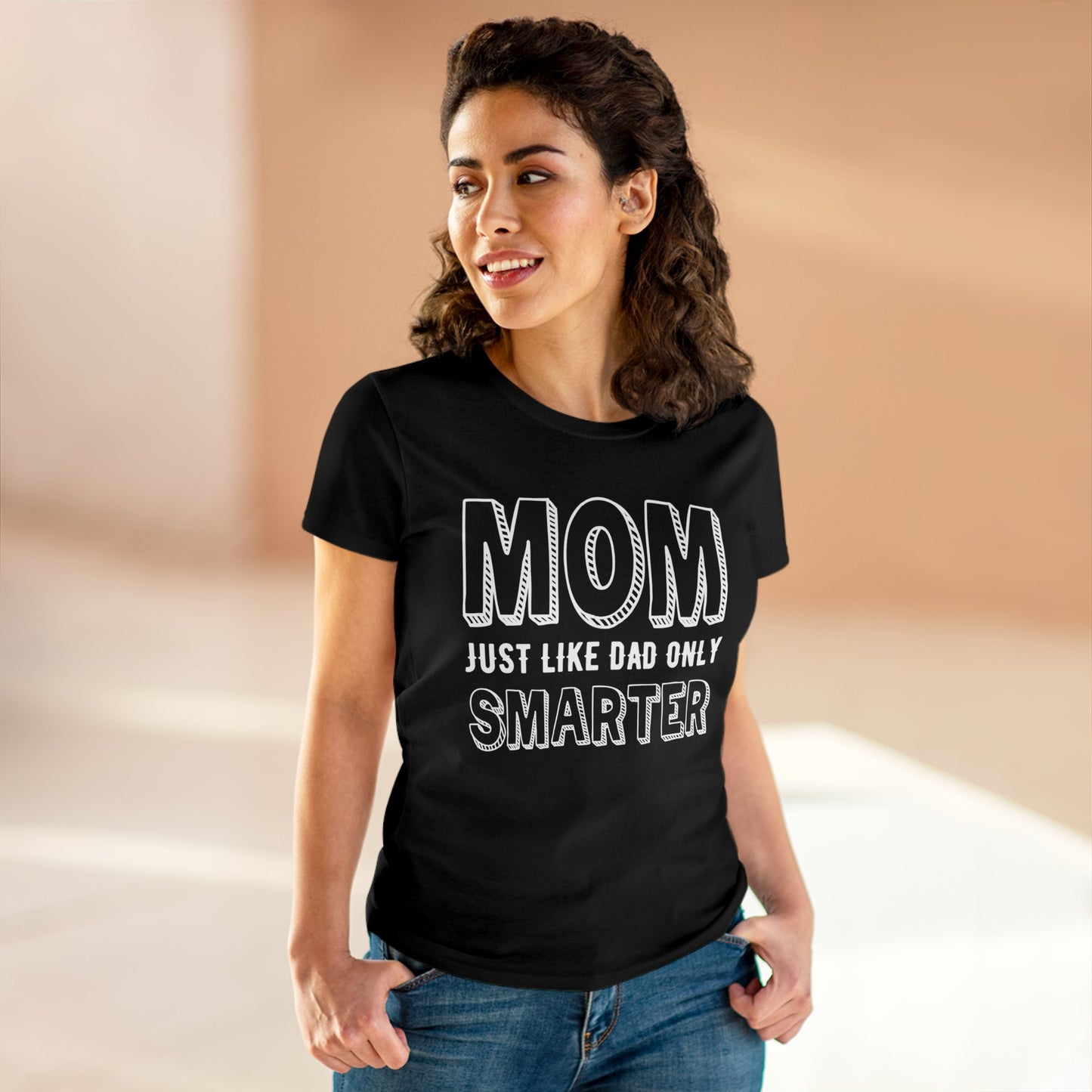 Smarter Mom Women's Midweight Cotton Tee