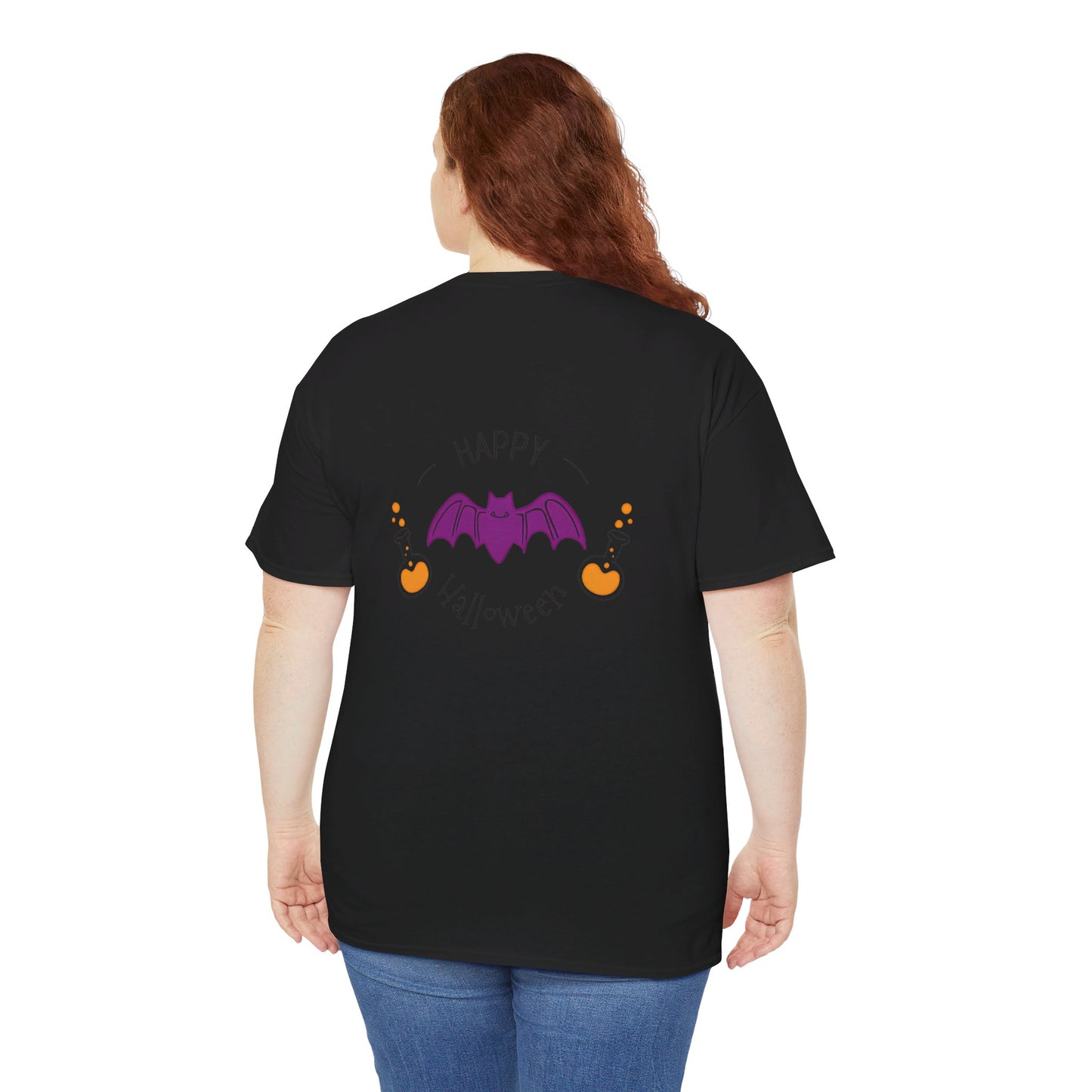 Happy Halloween Girls Unisex Heavy Cotton Tee