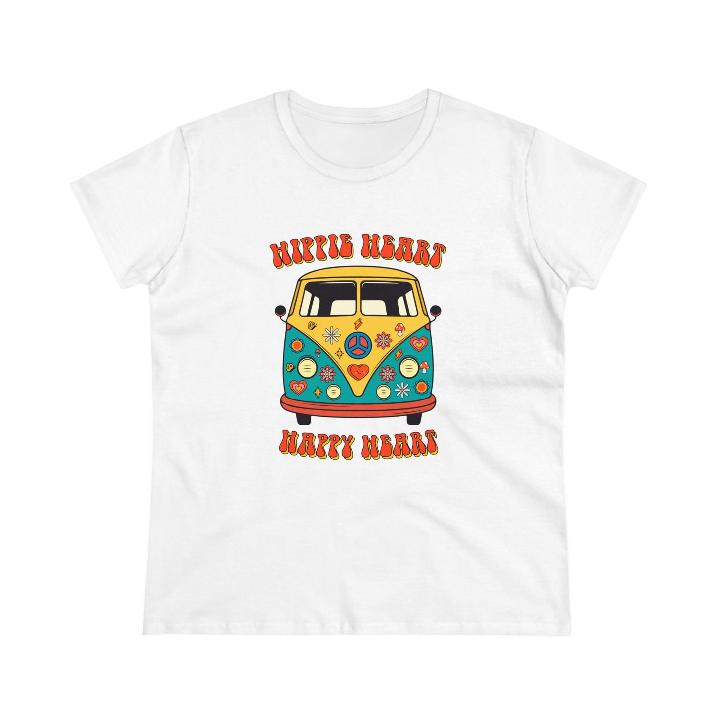 Happy Heart Women's Midweight Cotton Tee