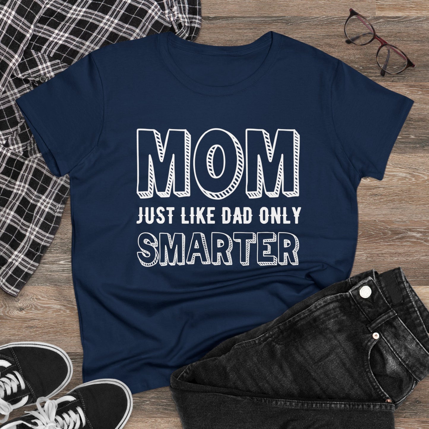 Smarter Mom Women's Midweight Cotton Tee