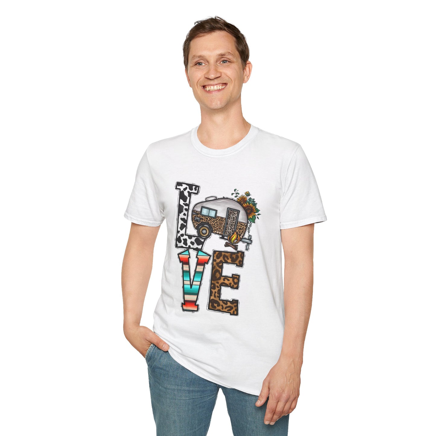 I love Camping Unisex Softstyle T-Shirt