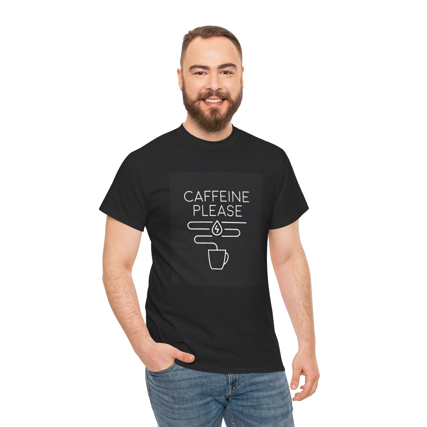 Caffeine Please Unisex Heavy Cotton Tee