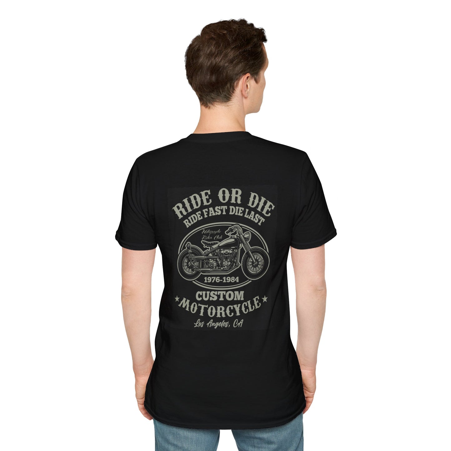 Chopper Motorcycle Unisex Softstyle T-Shirt