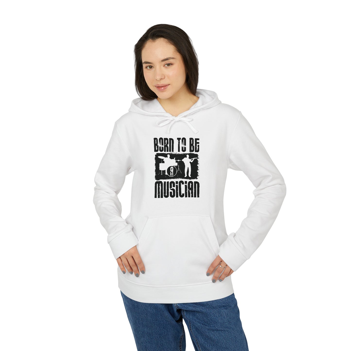 Born to be a Musician!! adidas® Unisex Fleece Hoodie