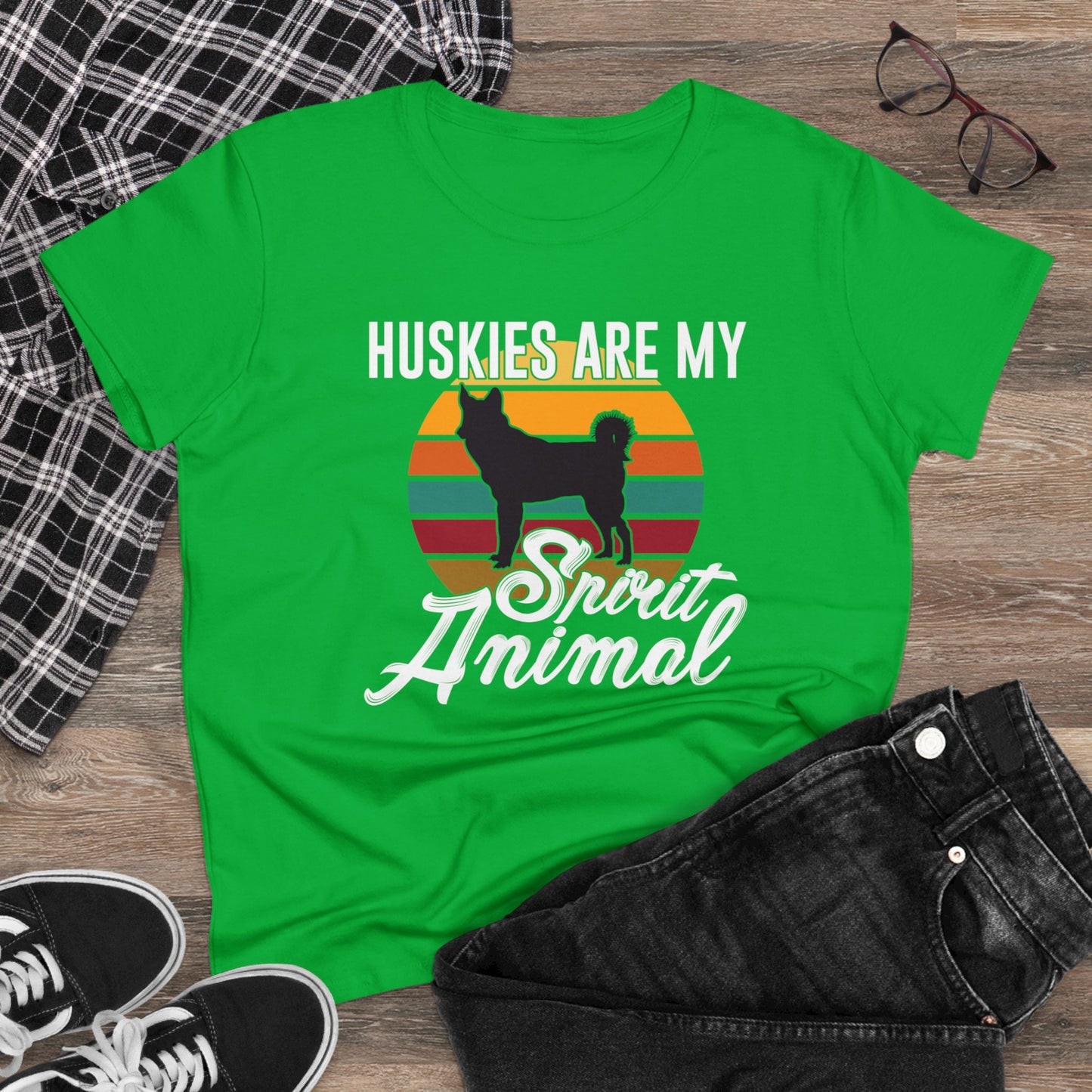 Huskies Women's Midweight Cotton Tee