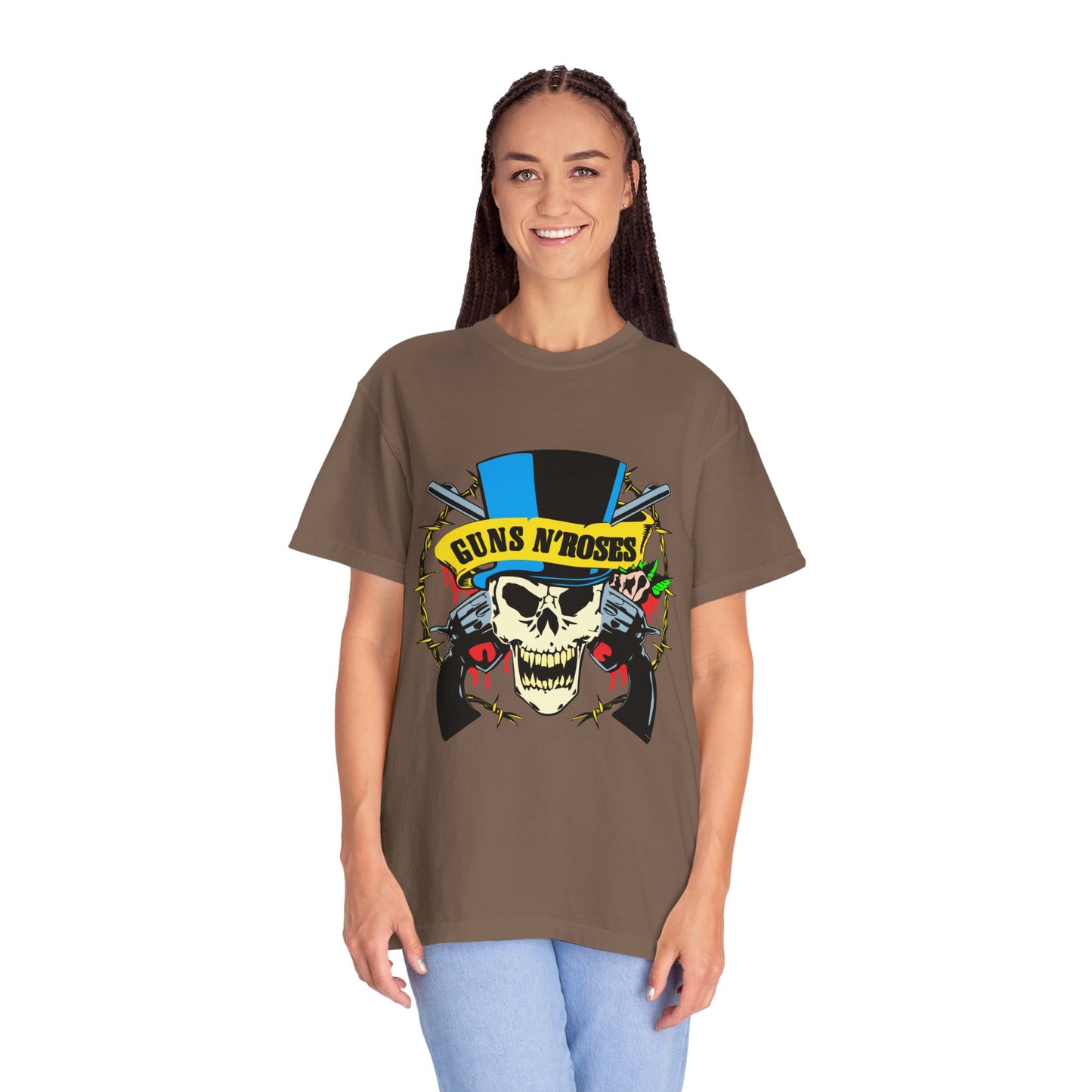 Guns and Roses Unisex Garment-Dyed T-shirt