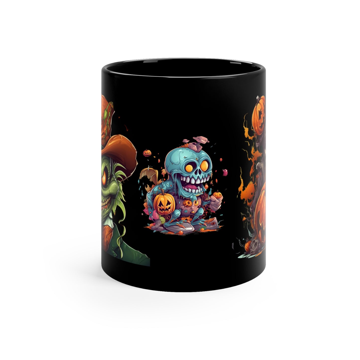 Scary 2 Halloween Black Coffee Mug, 11oz