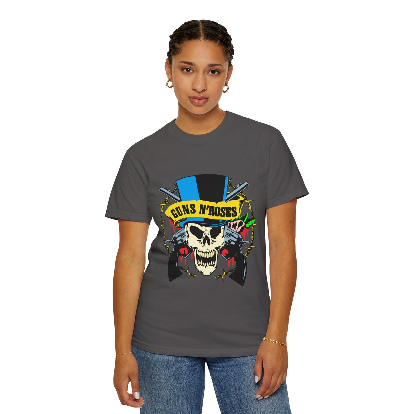 Guns and Roses Unisex Garment-Dyed T-shirt