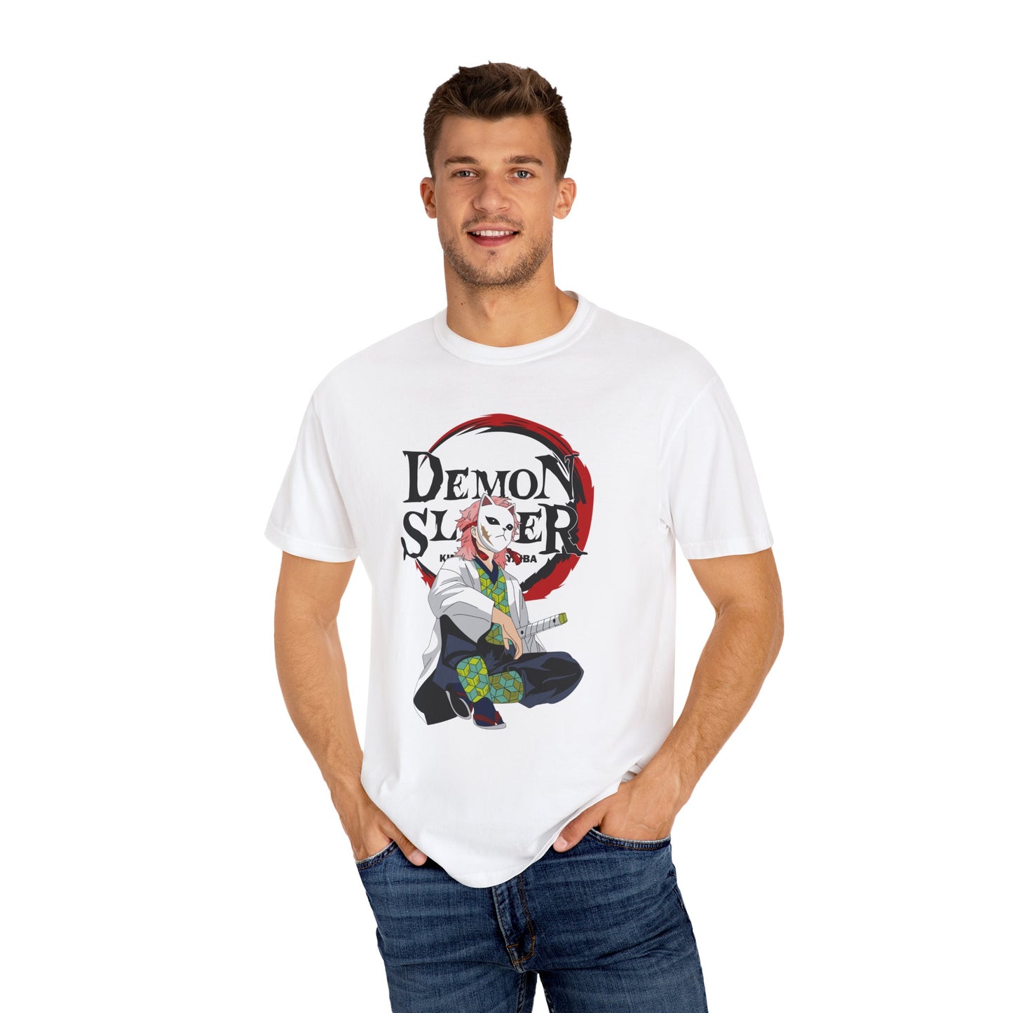 Damon Slayer Anime Unisex Garment-Dyed T-shirt