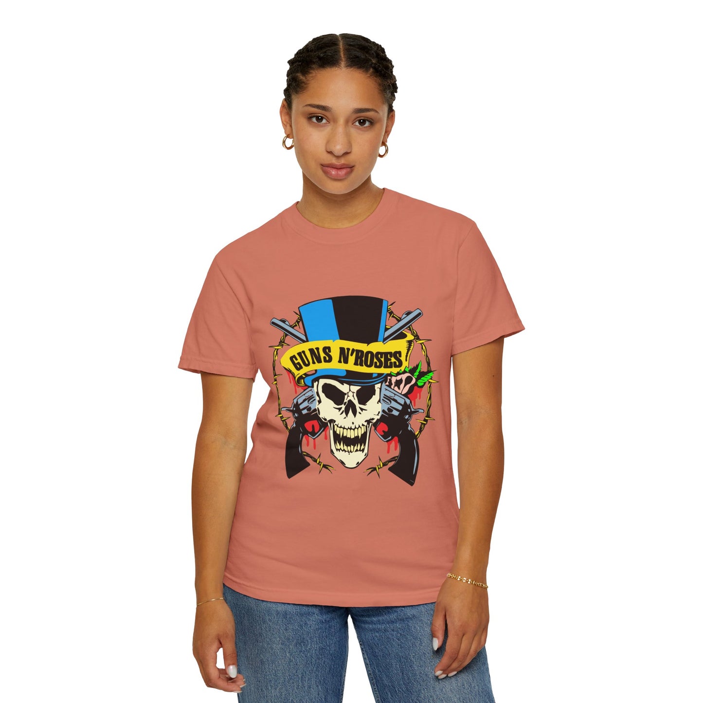 Guns and Roses Unisex Garment-Dyed T-shirt