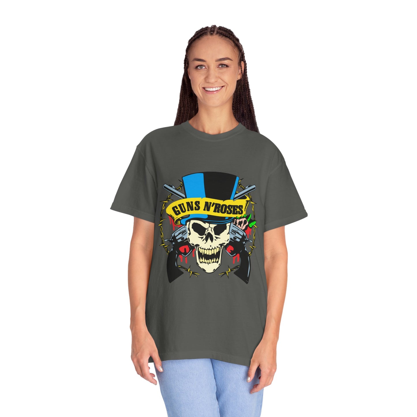 Guns and Roses Unisex Garment-Dyed T-shirt