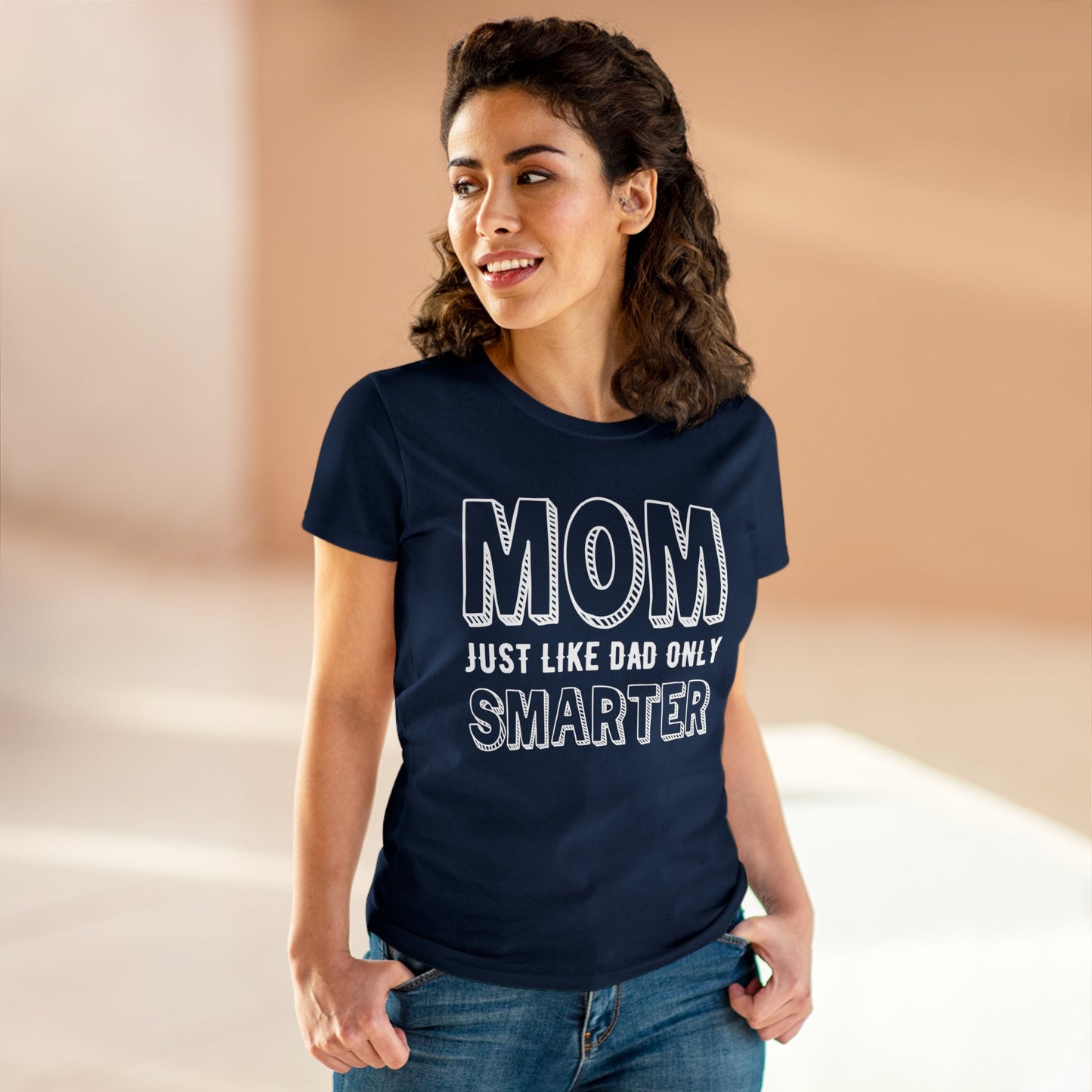 Smarter Mom Women's Midweight Cotton Tee