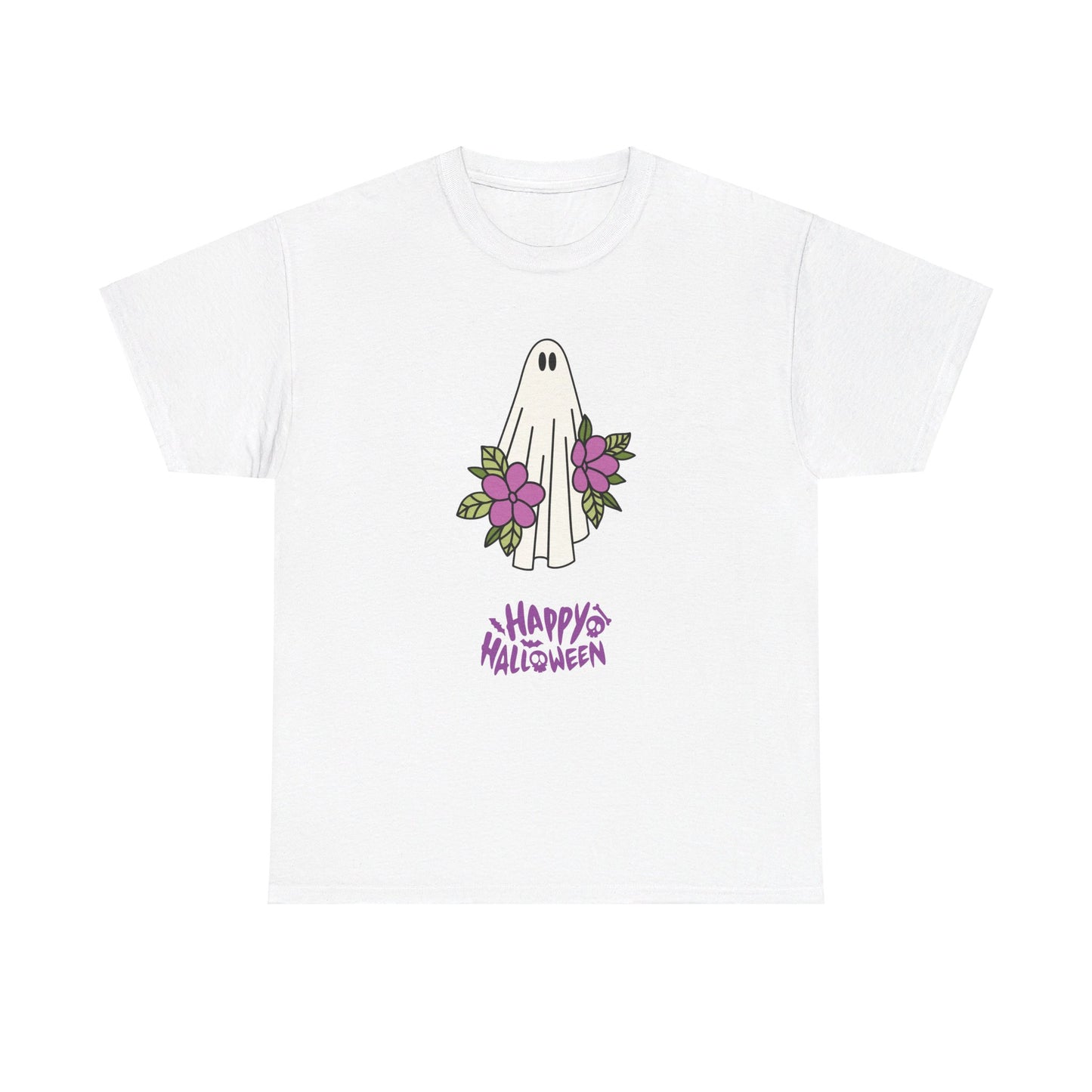 Happy Halloween Girls Unisex Heavy Cotton Tee