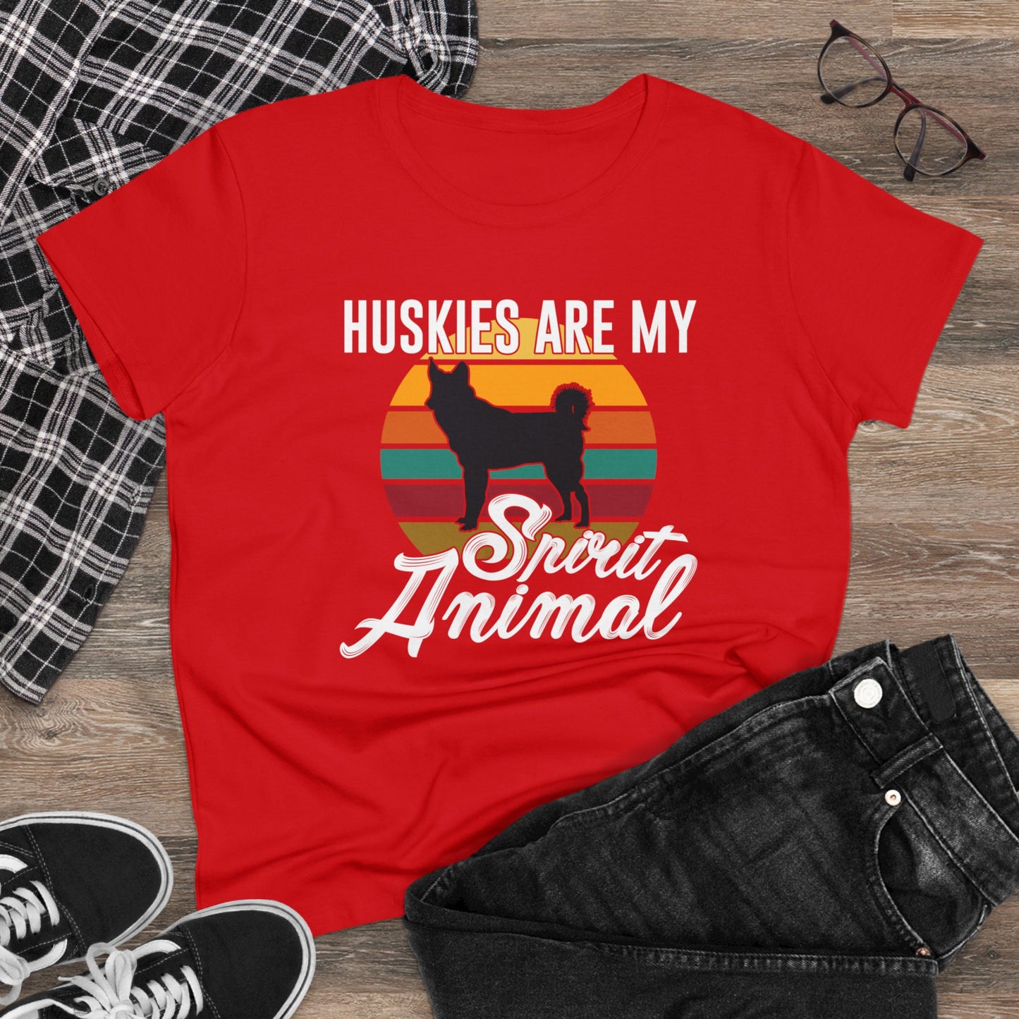 Huskies Women's Midweight Cotton Tee