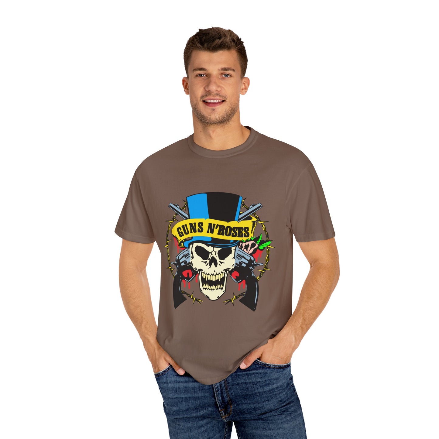 Guns and Roses Unisex Garment-Dyed T-shirt