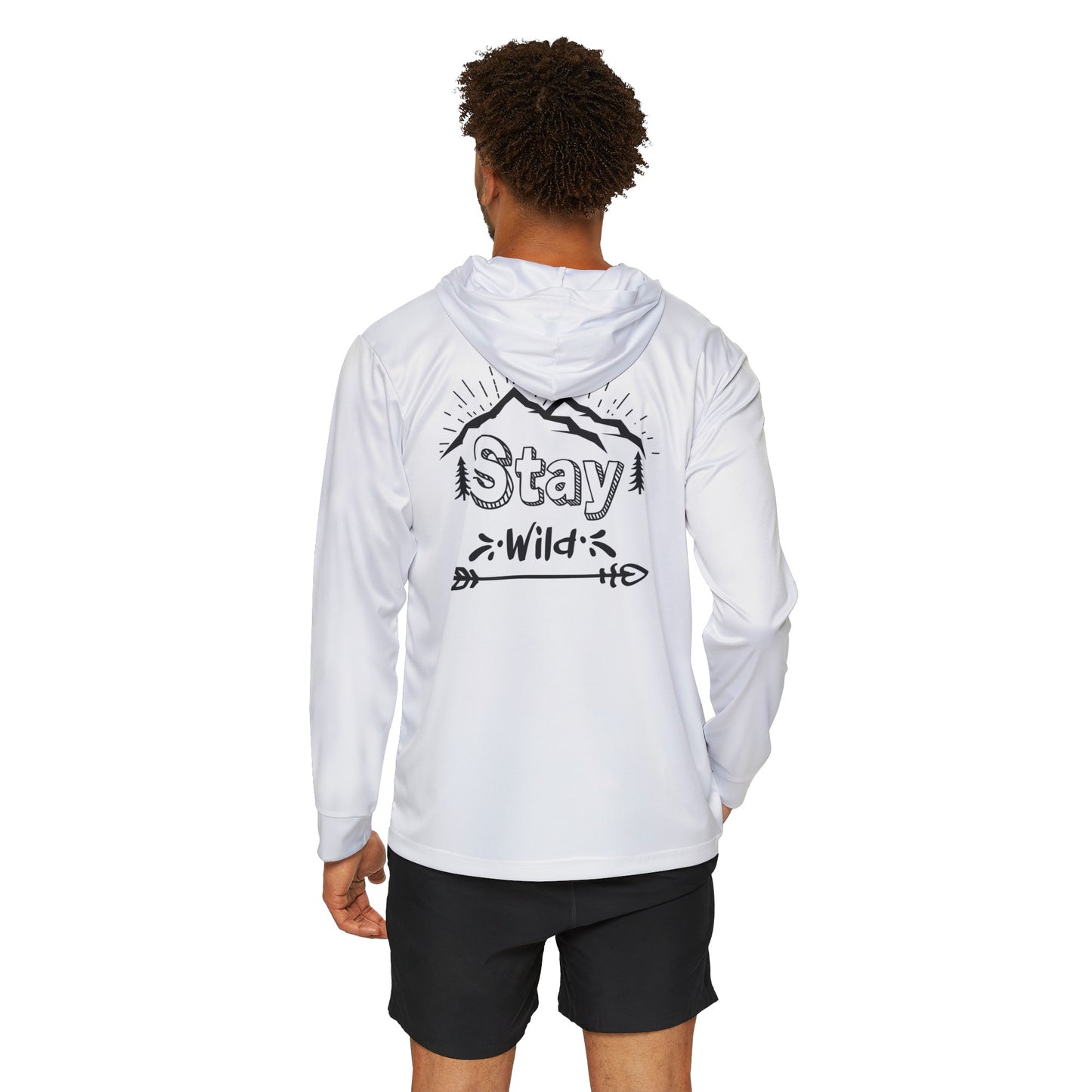 Stay Wild Men's Sports Warmup Hoodie (AOP)