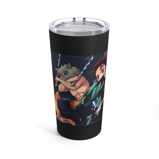 Damon Slayer Black Anime Tumbler 20oz