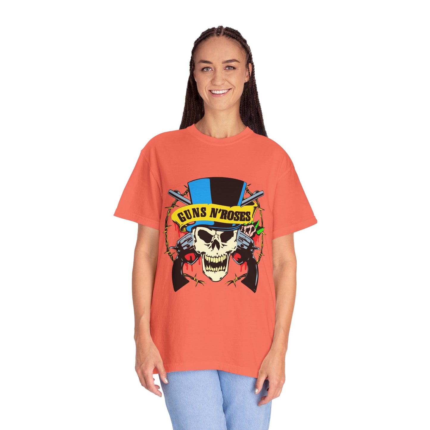 Guns and Roses Unisex Garment-Dyed T-shirt