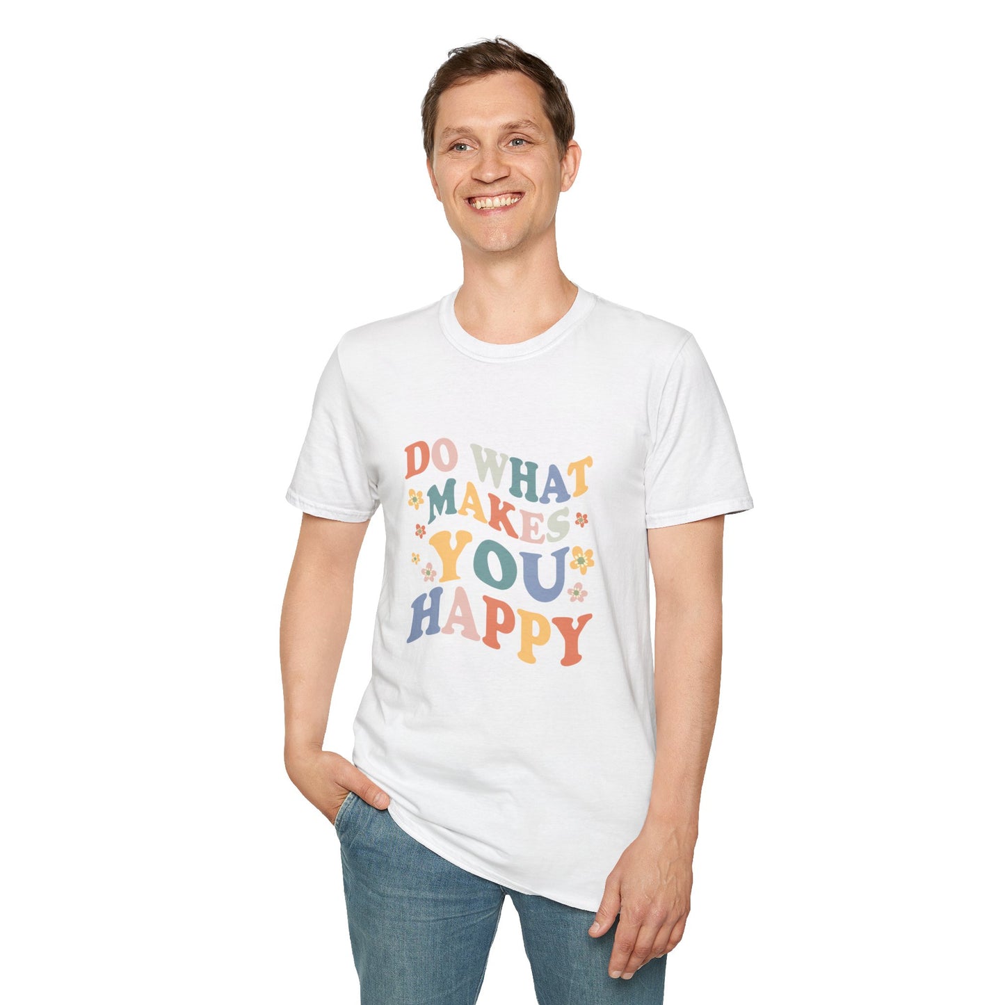 Happy Unisex Softstyle T-Shirt