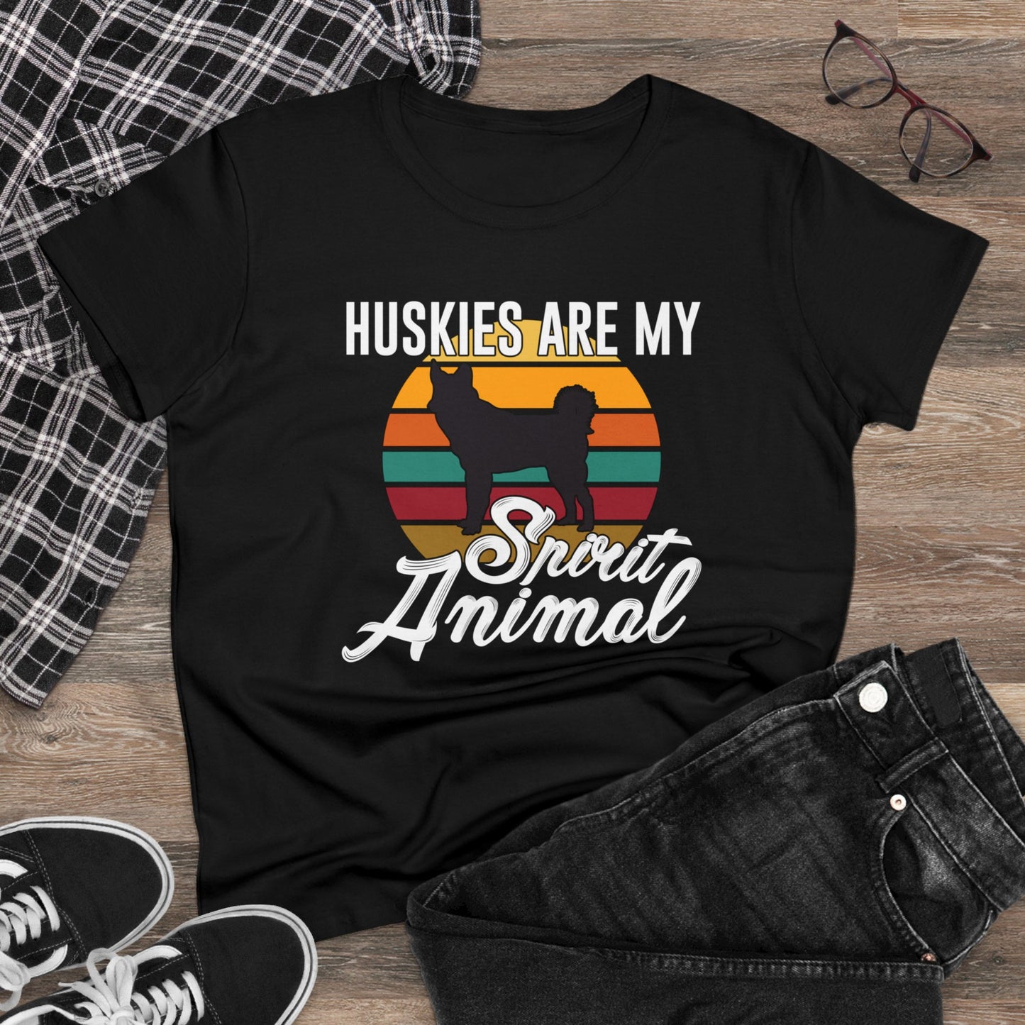 Huskies Women's Midweight Cotton Tee