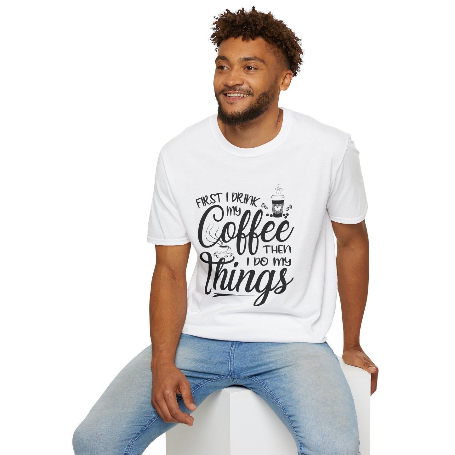 First my Coffee Unisex Softstyle T-Shirt