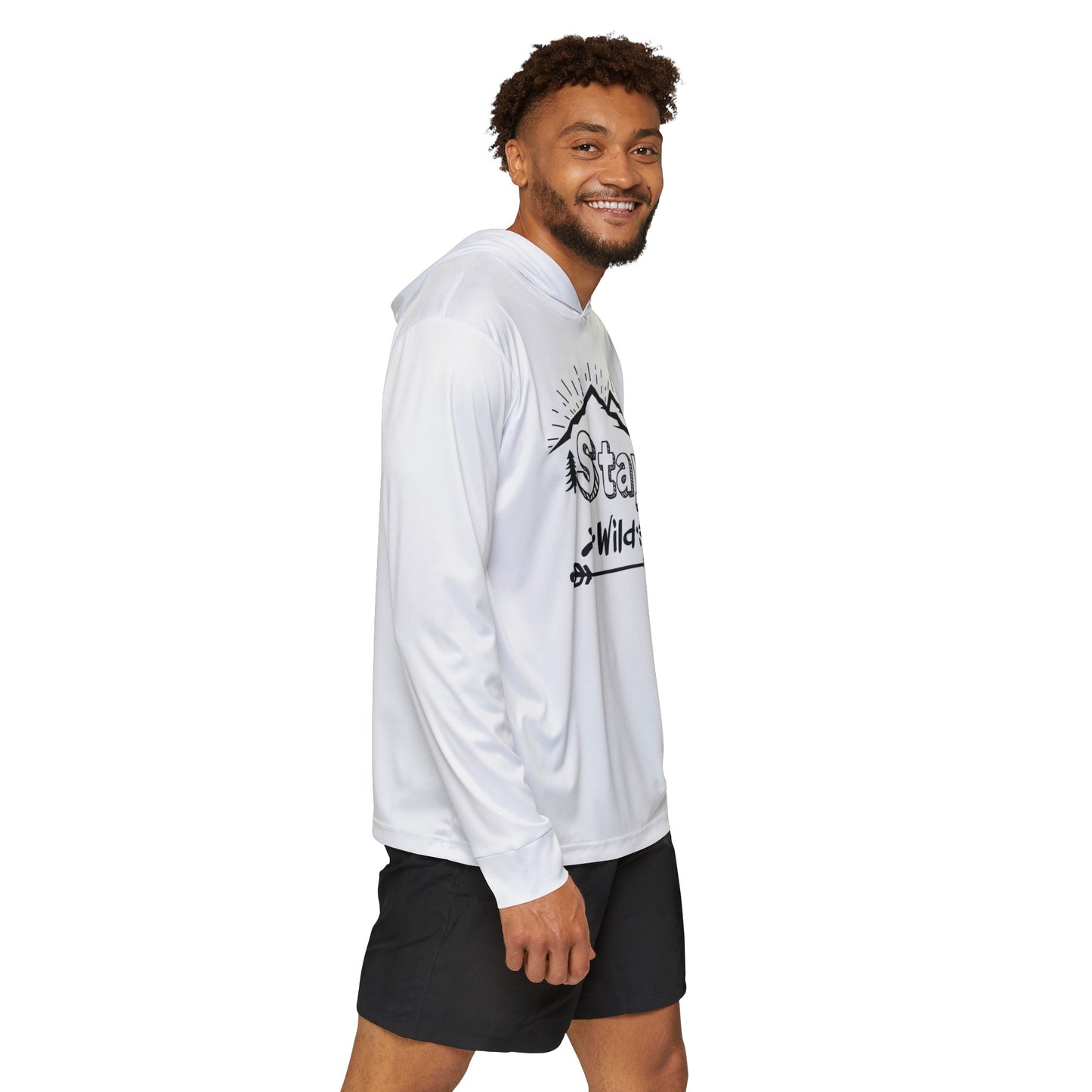 Stay Wild Men's Sports Warmup Hoodie (AOP)