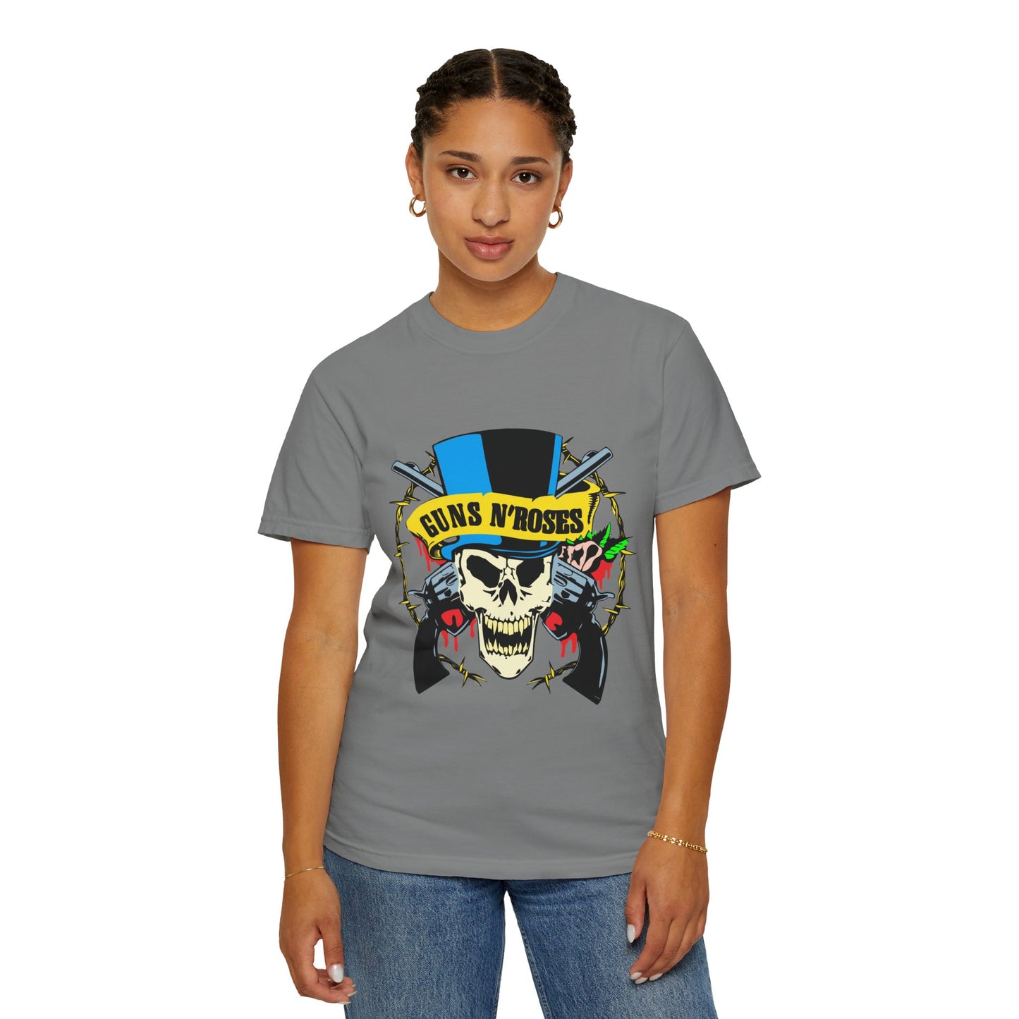 Guns and Roses Unisex Garment-Dyed T-shirt