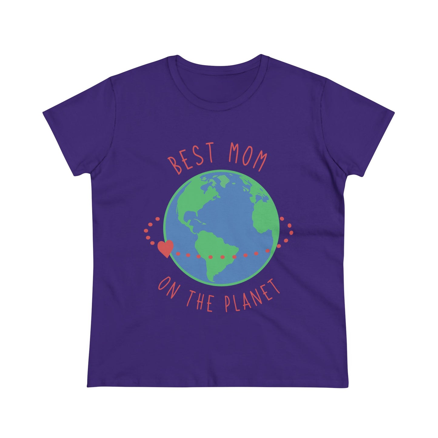 Best mom on the planet Women's Midweight Cotton Tee