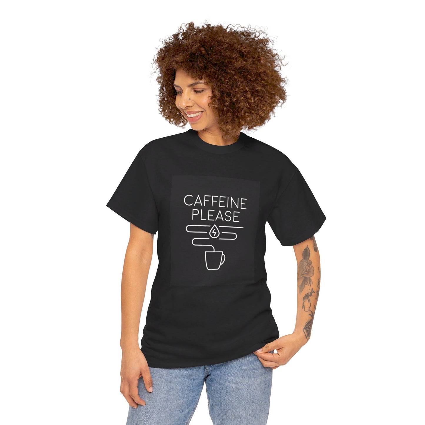 Caffeine Please Unisex Heavy Cotton Tee