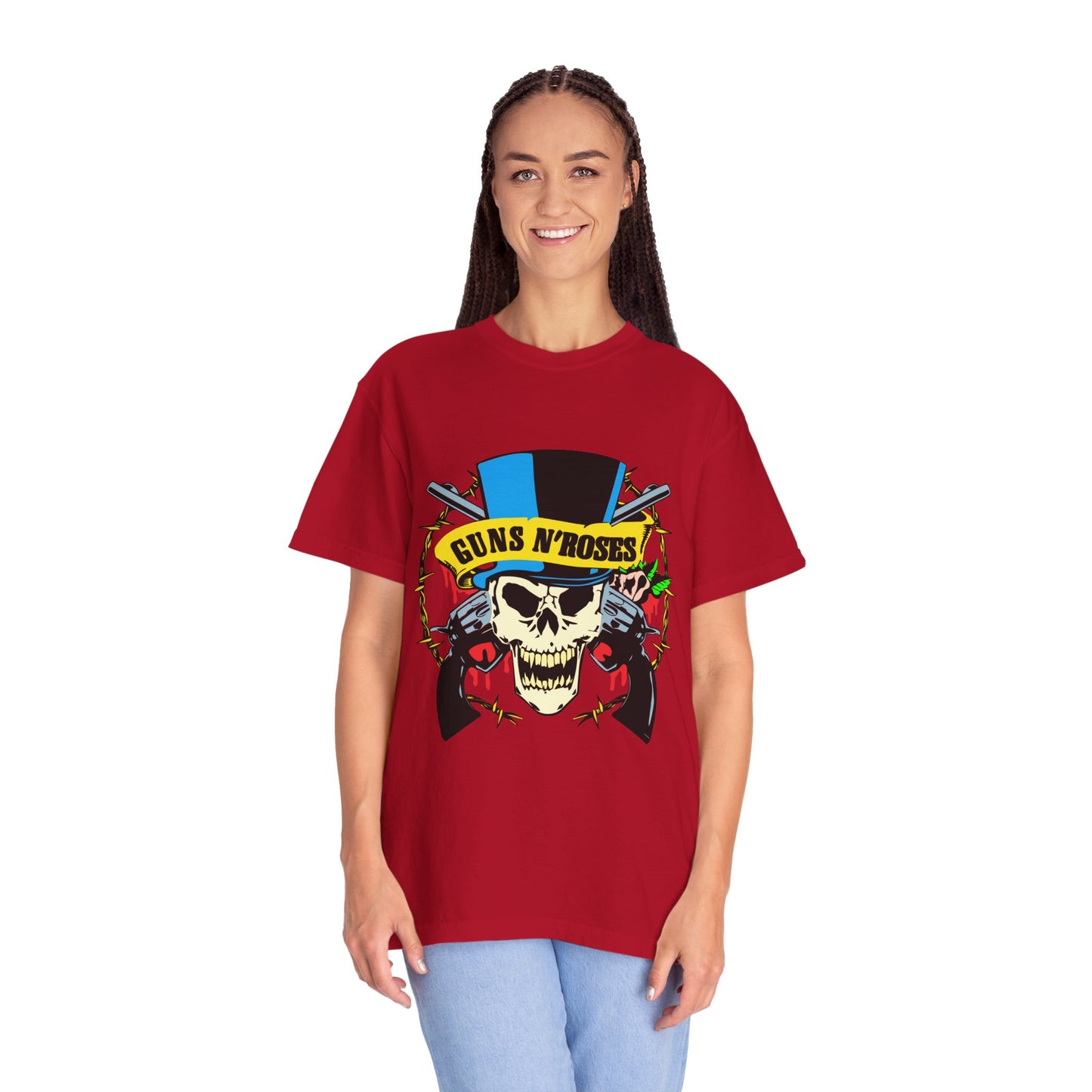 Guns and Roses Unisex Garment-Dyed T-shirt