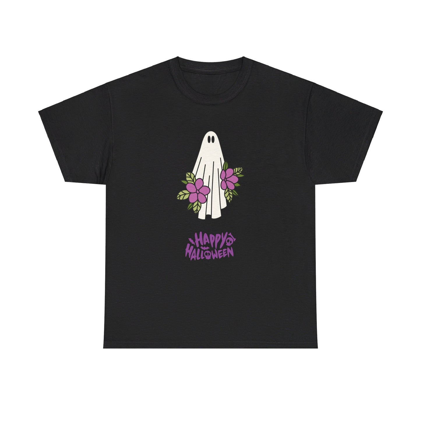 Happy Halloween Girls Unisex Heavy Cotton Tee