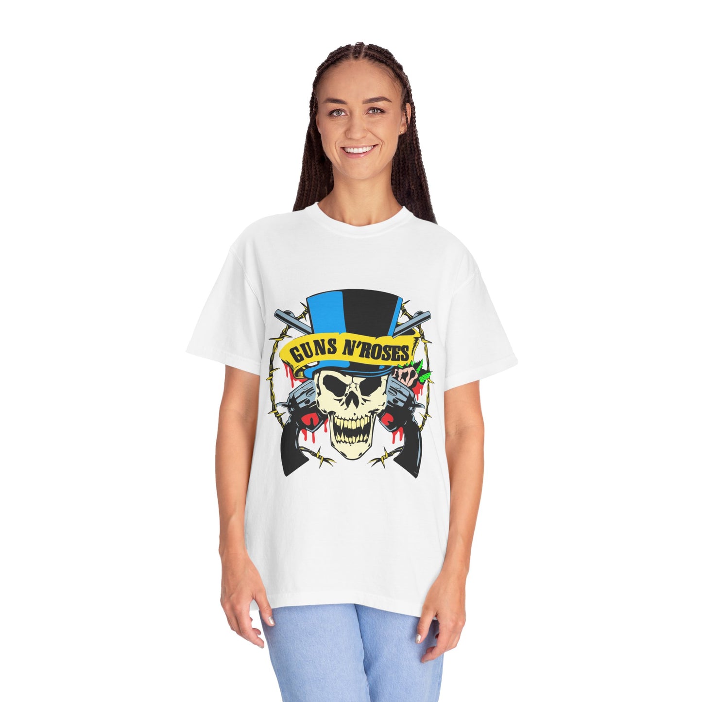 Guns and Roses Unisex Garment-Dyed T-shirt