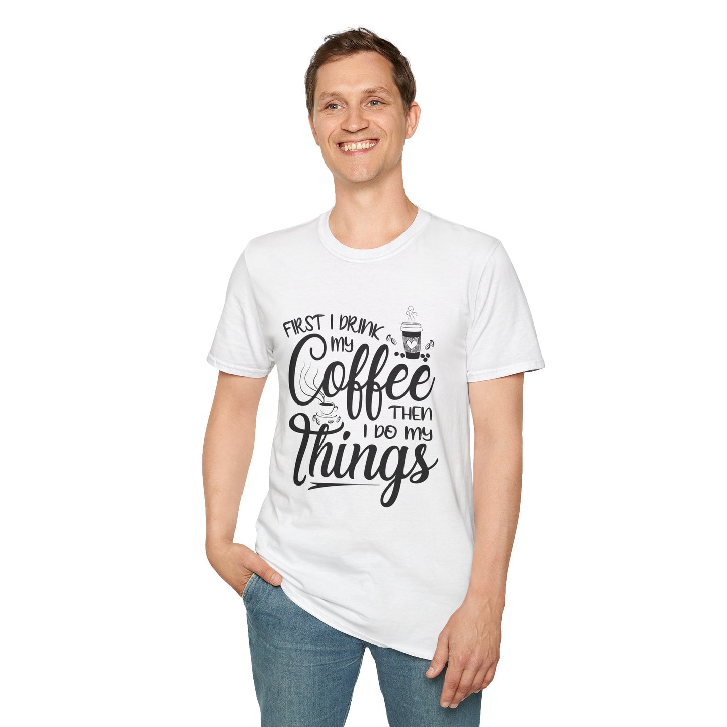 First my Coffee Unisex Softstyle T-Shirt