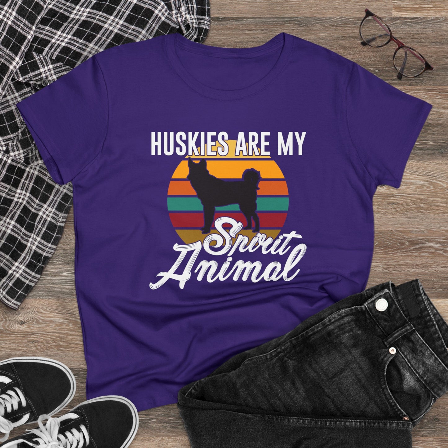 Huskies Women's Midweight Cotton Tee