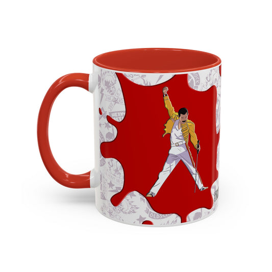 Freddie Mercury Accent Coffee Mug, 11oz