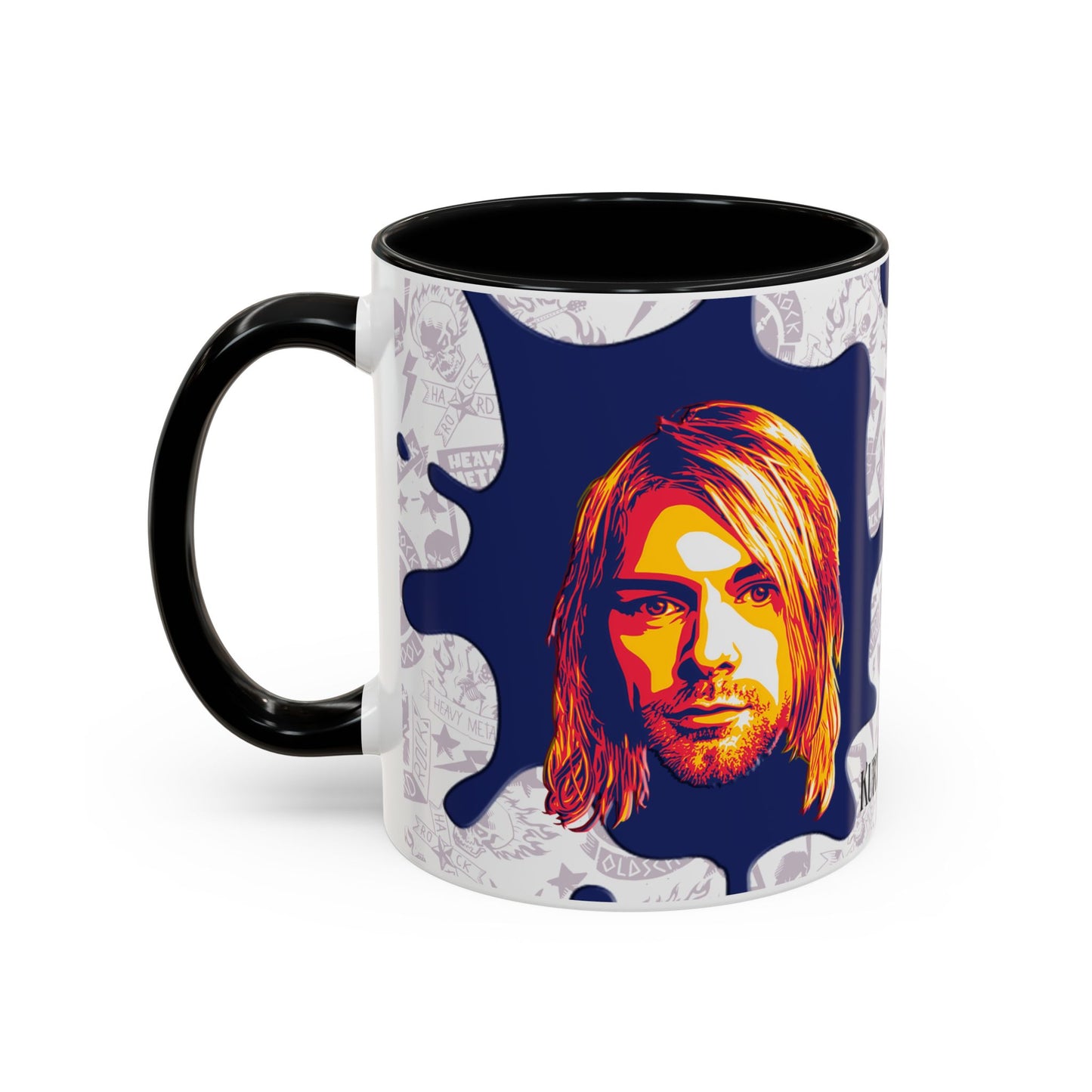 Curt Cobain Accent Coffee Mug, 11oz