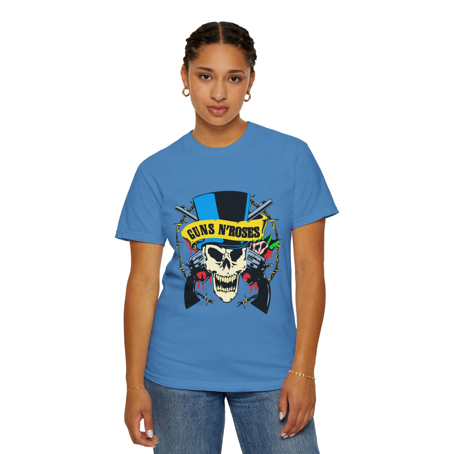 Guns and Roses Unisex Garment-Dyed T-shirt