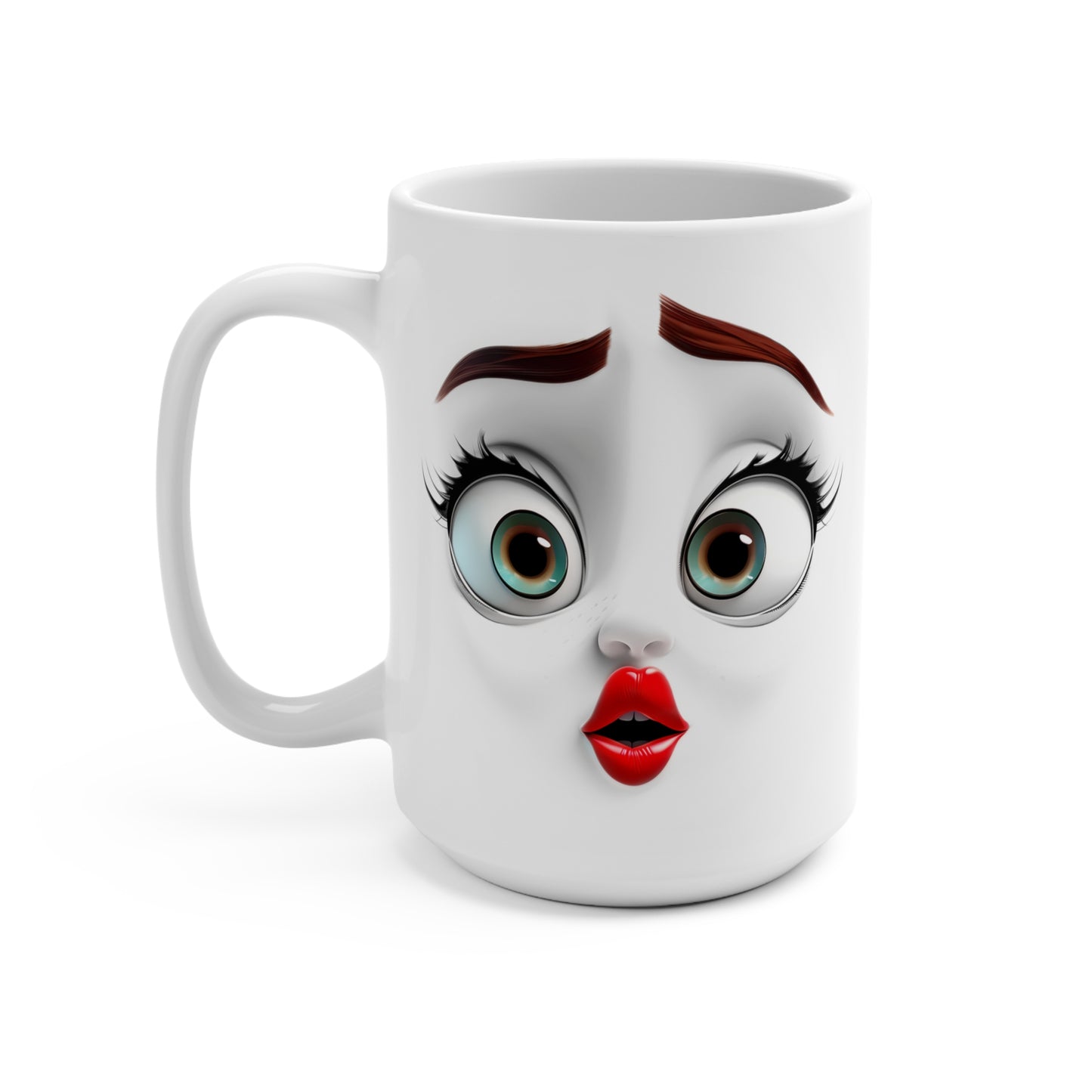 3D Funny face Mug 15oz