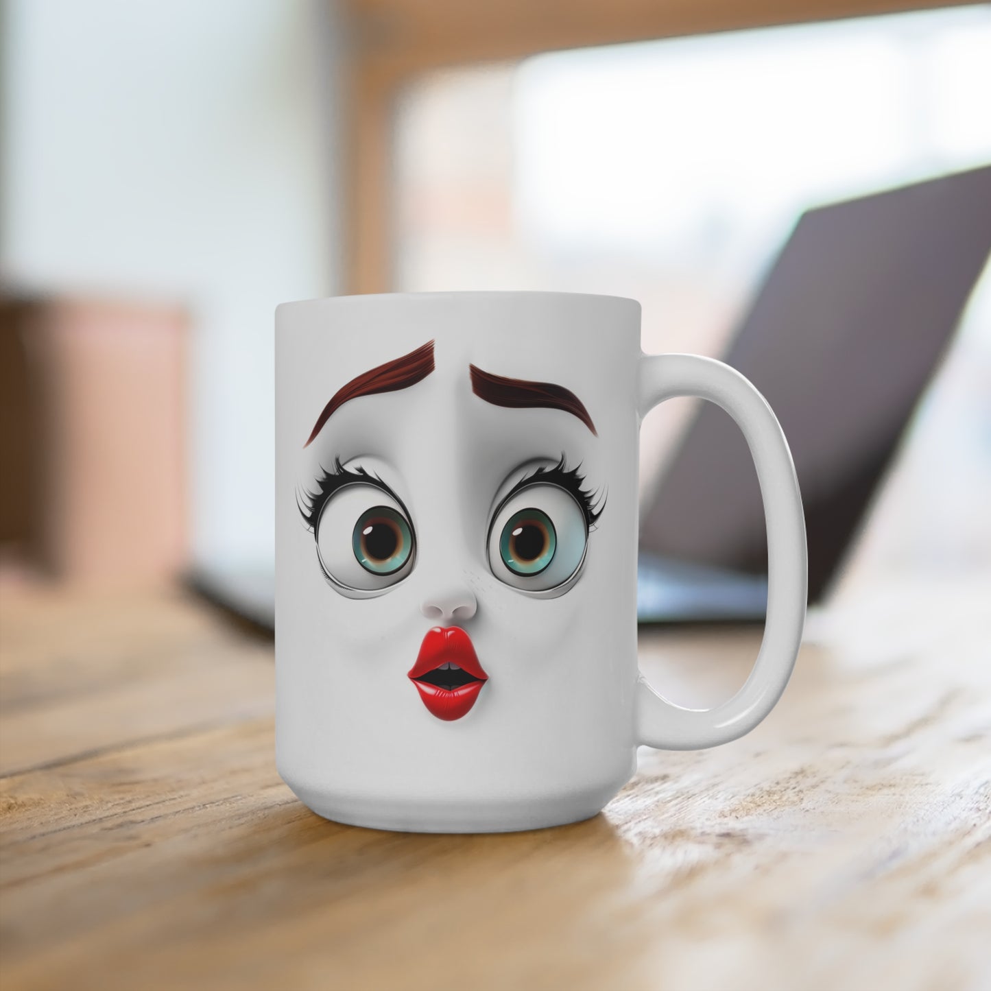 3D Funny face Mug 15oz