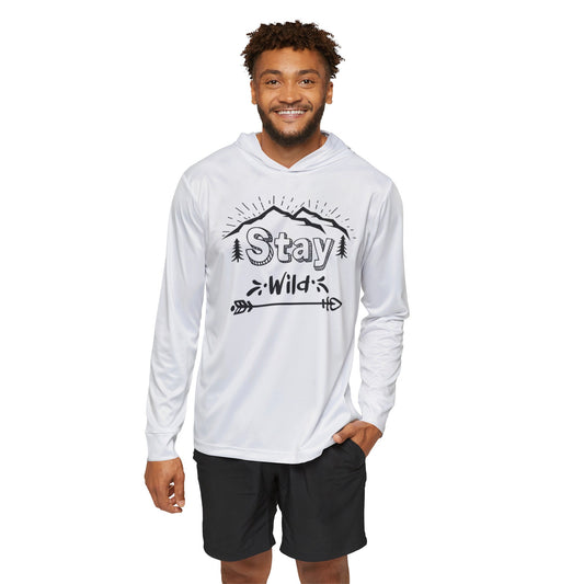 Stay Wild Men's Sports Warmup Hoodie (AOP)