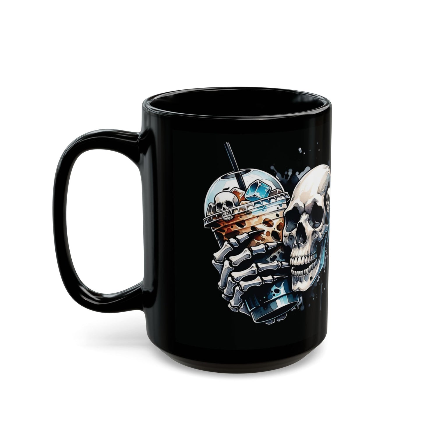 Halloween Skull Black Mug (11oz, 15oz)