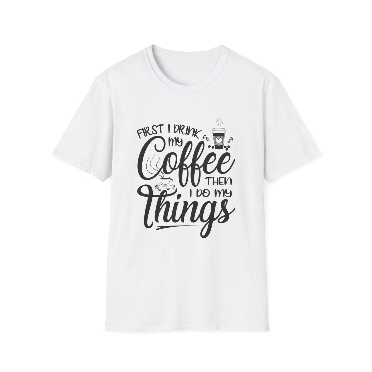 First my Coffee Unisex Softstyle T-Shirt