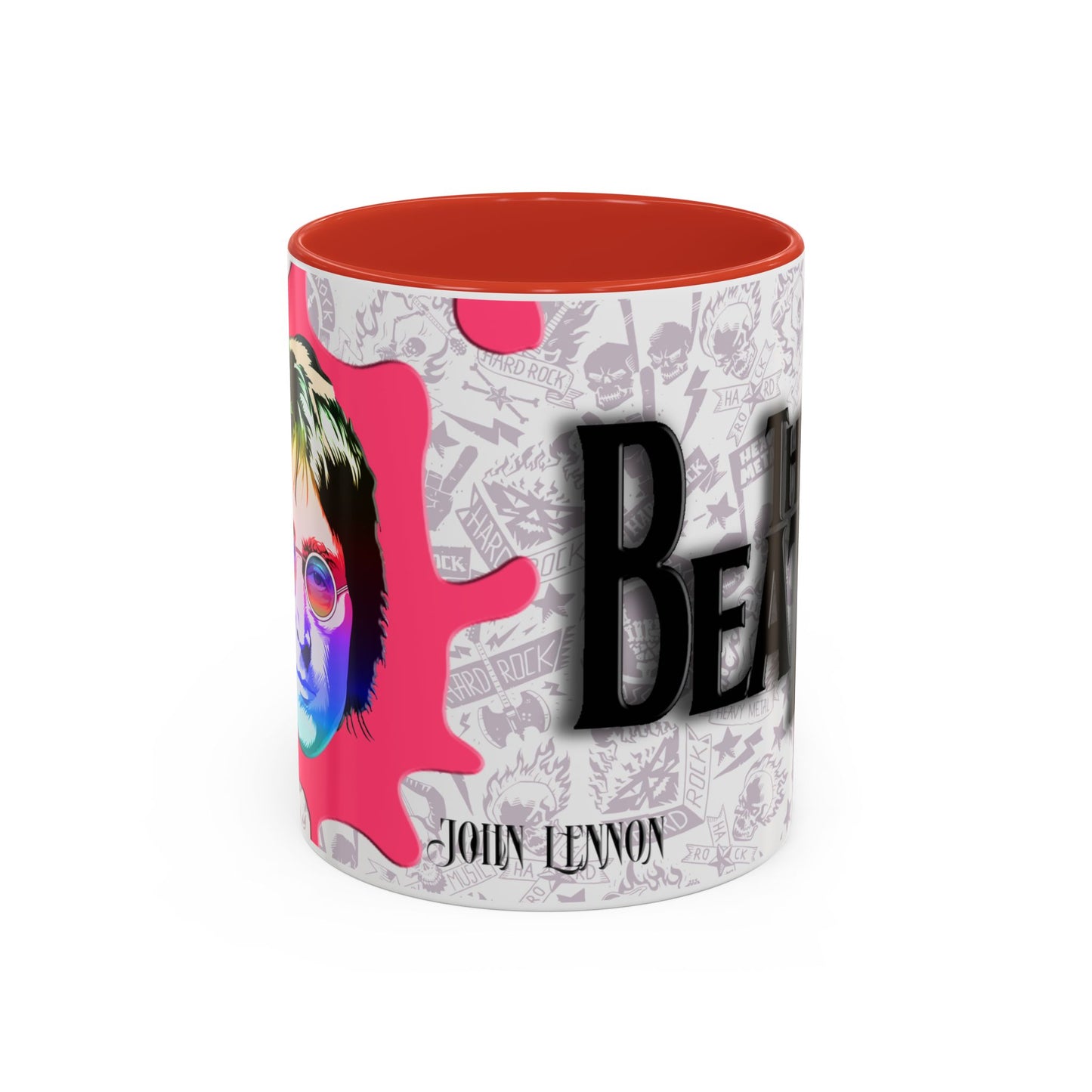 Jhon Lennon Accent Coffee Mug, 11oz