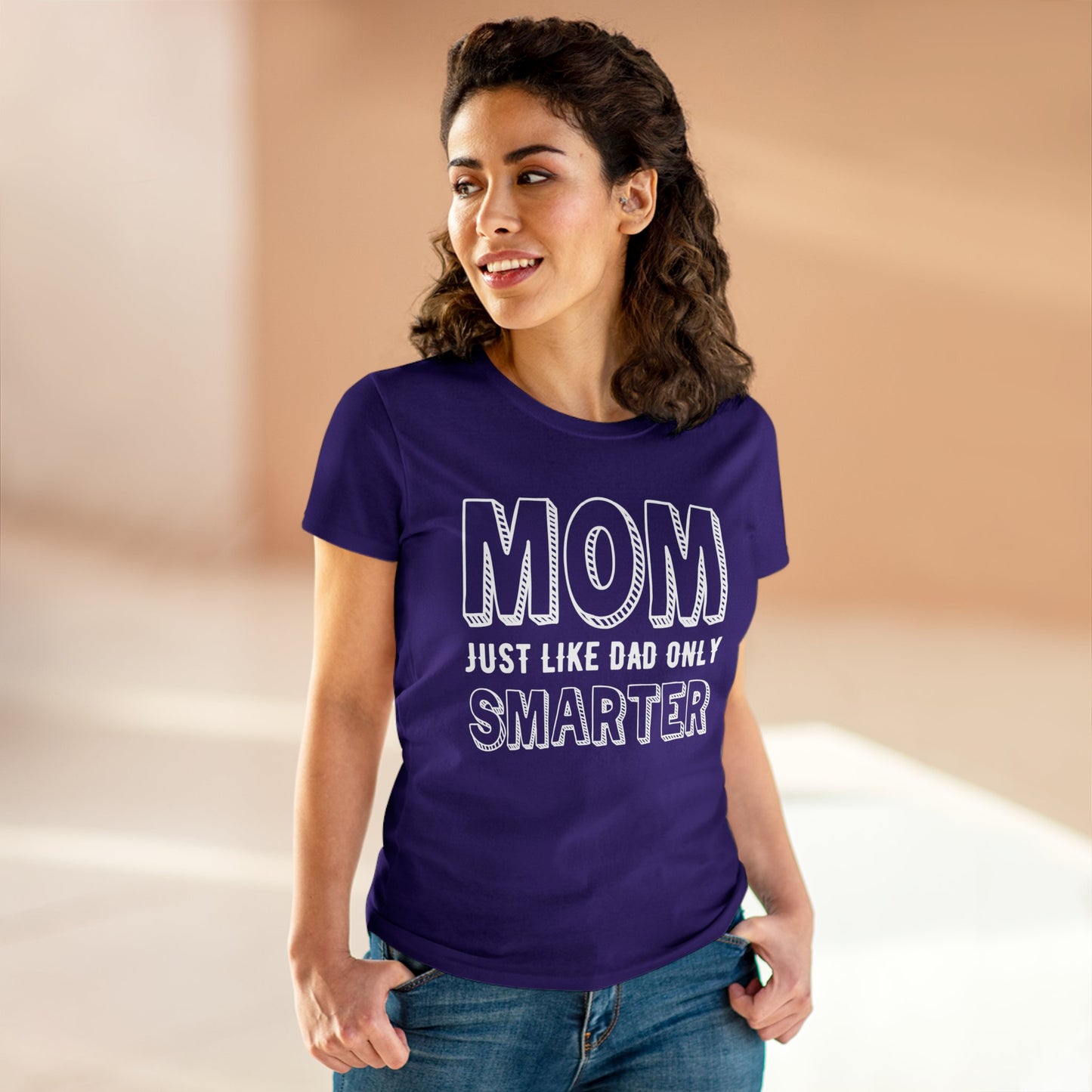 Smarter Mom Women's Midweight Cotton Tee