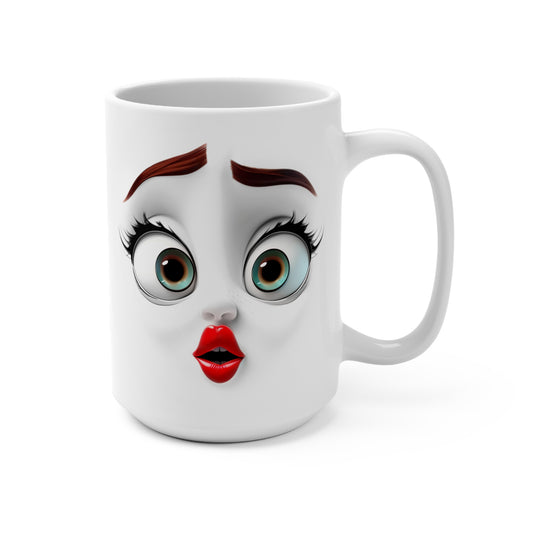 3D Funny face Mug 15oz